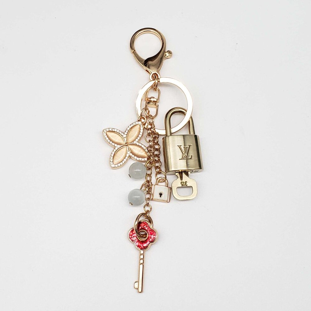 Louis Vuitton Gold Lock Authentic Lv Padlock + Unbranded Bag Charm